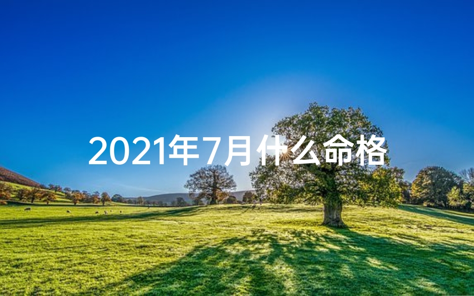 2021年7月什么命格_2021年7月命格：揭秘神秘运势密码