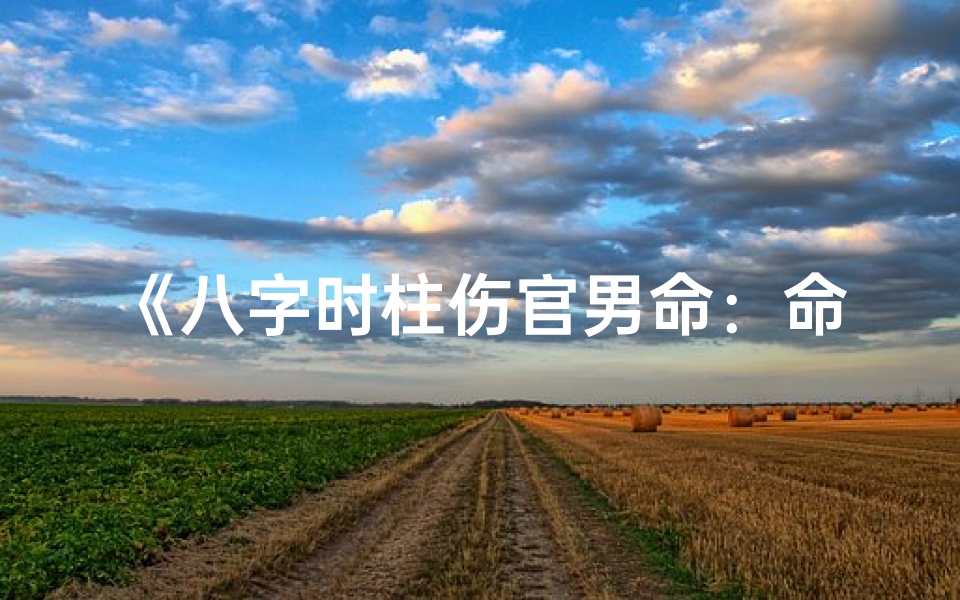 《八字时柱伤官男命：命运转折与人生智慧》