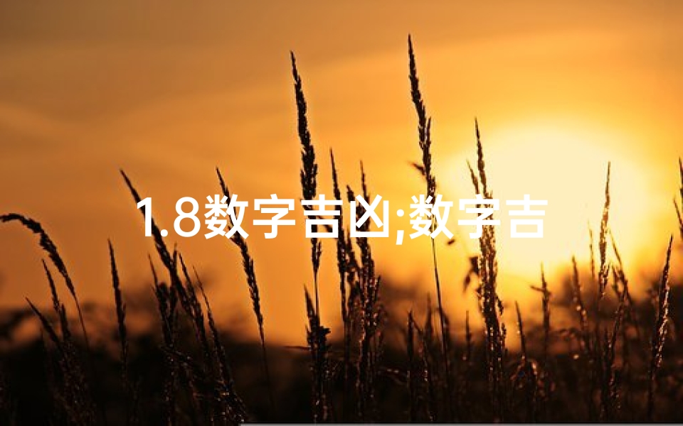 1.8数字吉凶;数字吉凶对照表81