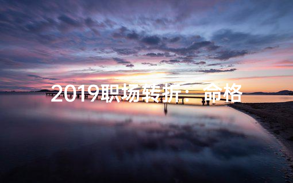 2019职场转折：命格新篇启航