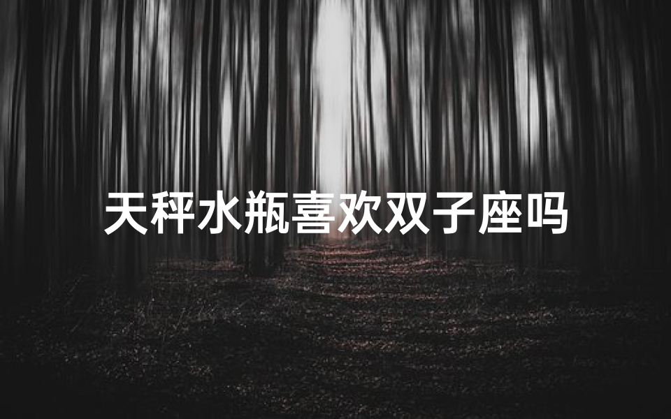 天秤水瓶喜欢双子座吗