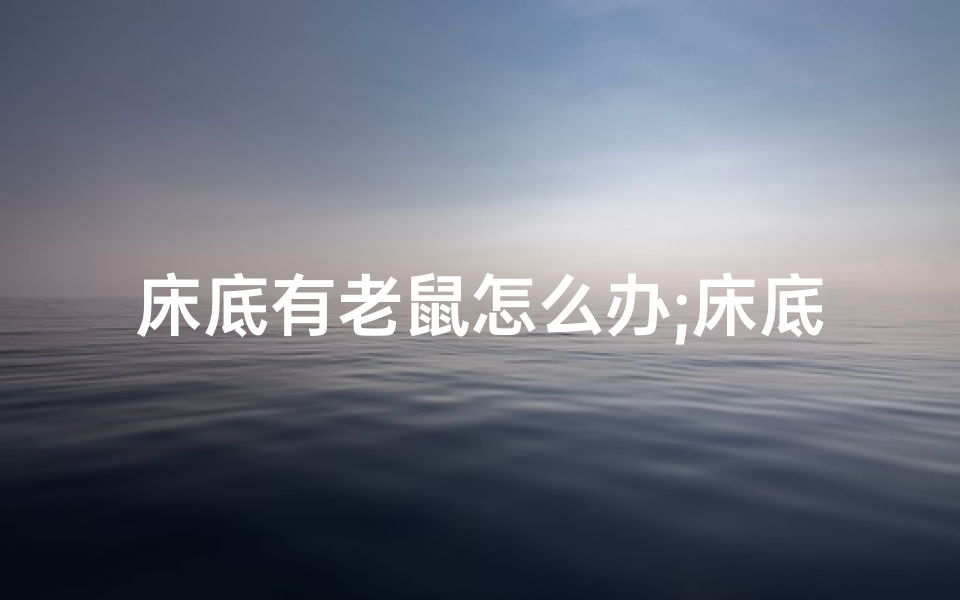 床底有老鼠怎么办;床底老鼠洞影响风水？揭秘家居风水禁忌