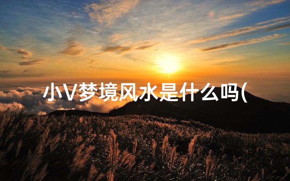 小V梦境风水是什么吗(小梦境主题开机动画下载)