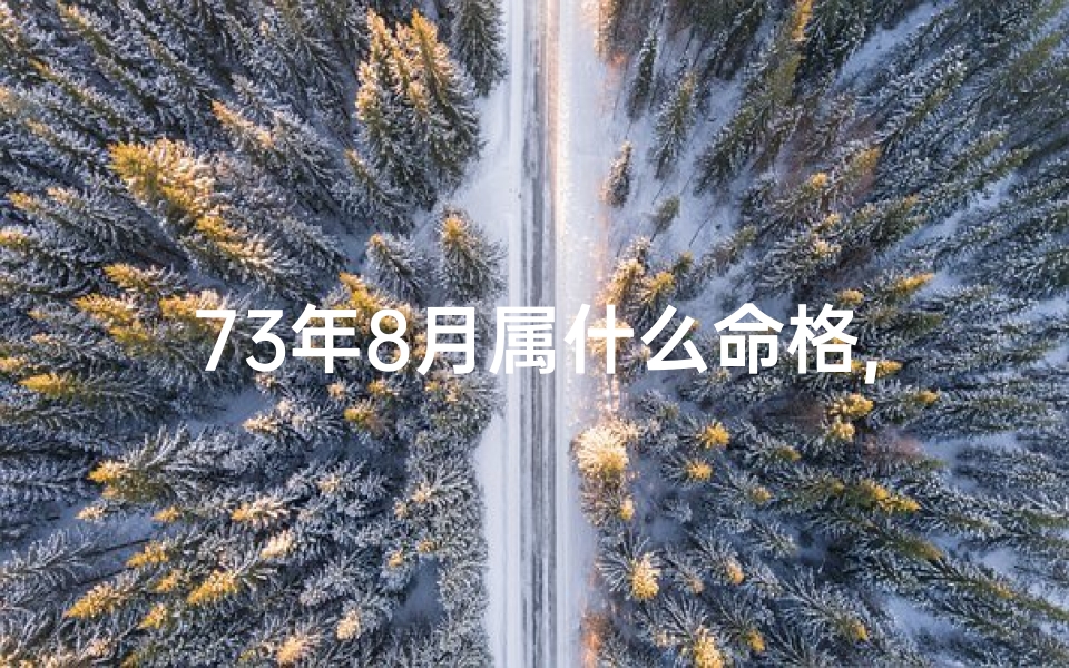 73年8月属什么命格,73年8月属什么命格呢