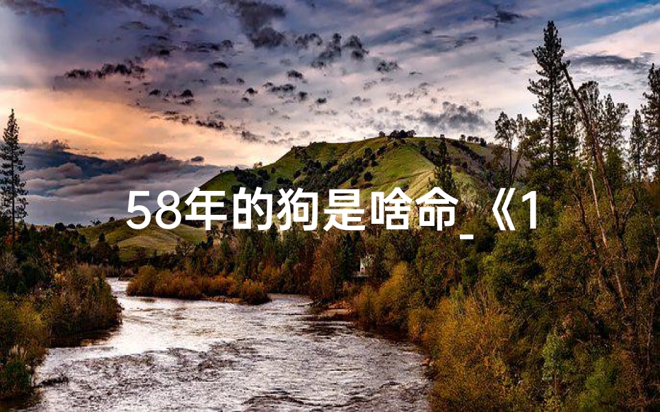 58年的狗是啥命_《1958年狗年出生者命格揭秘：探寻生肖狗的神秘命运》