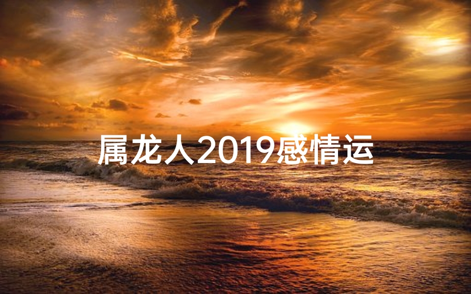 属龙人2019感情运