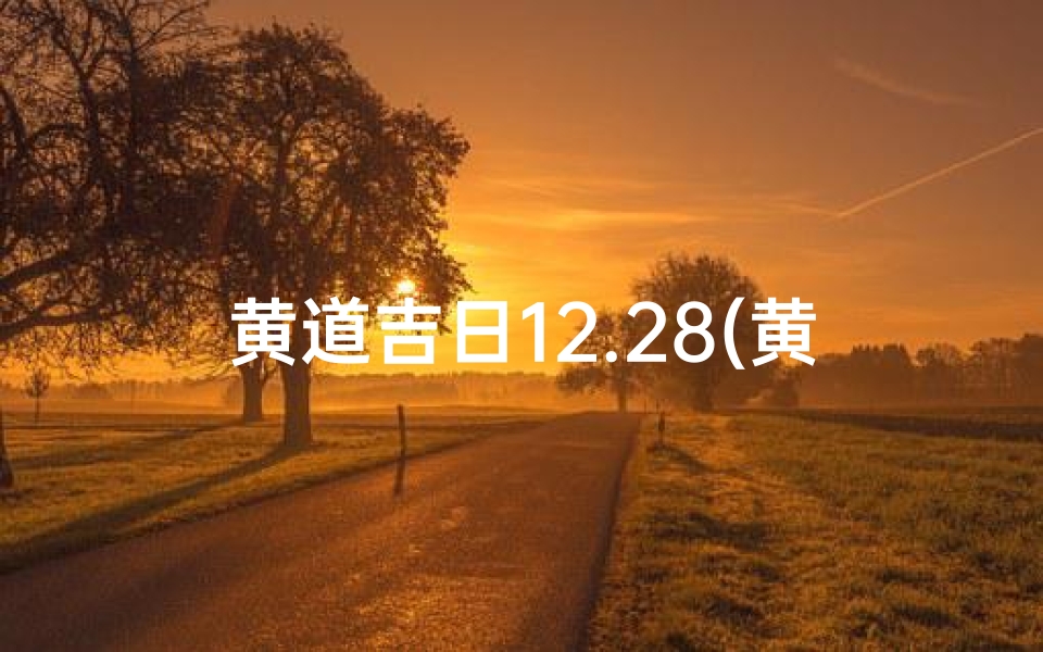 黄道吉日12.28(黄道吉日12.28：喜庆良辰，好运连连)