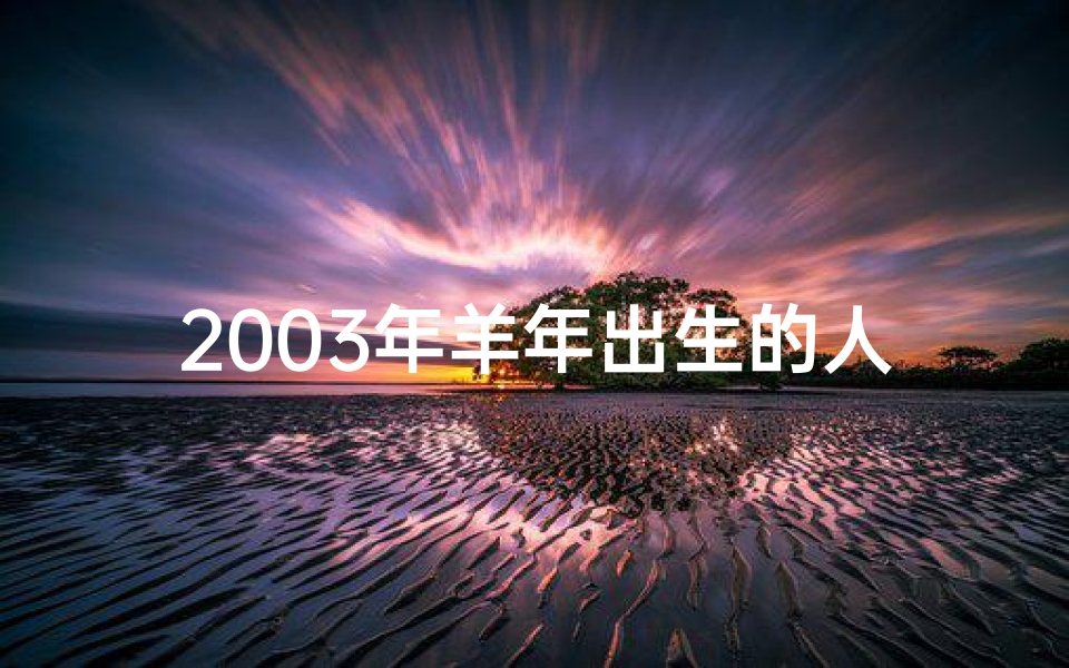 2003年羊年出生的人什么命格最好