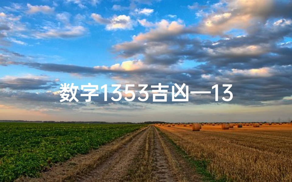 数字1353吉凶—1313数字吉凶